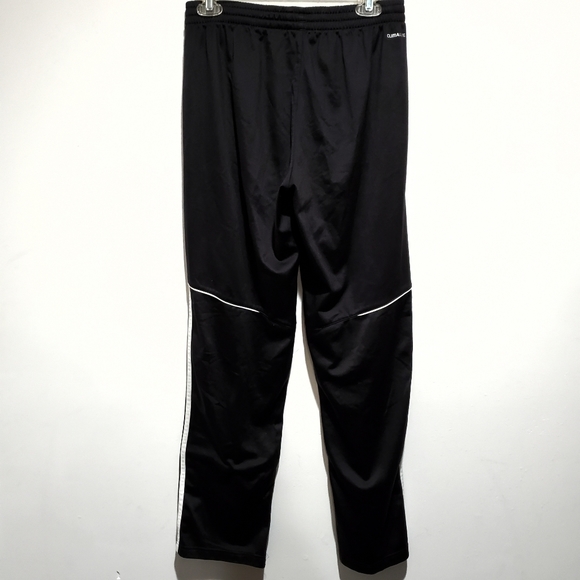 Adidas ClimaLite Black & White Straight Leg Athletic Track Workout Pants Size S - Picture 12 of 15